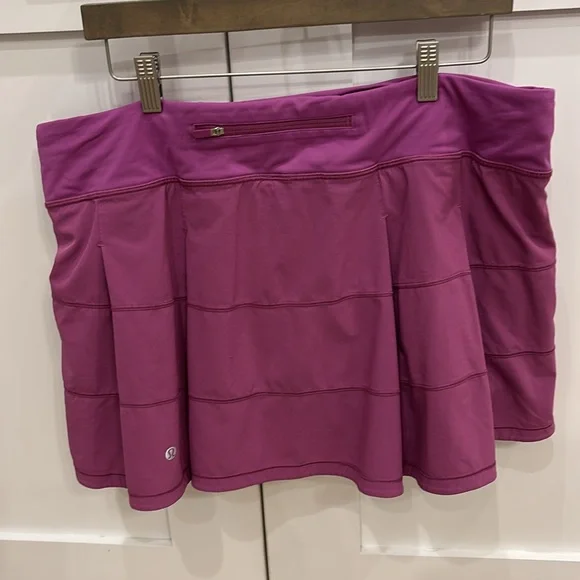 Lululemon Athletica Womens Pace Rival Magenta Pink Skirt Size 14 - Picture 3 of 6